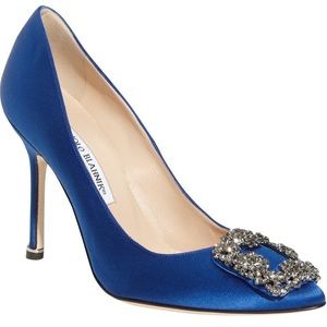 Manolo Blahnik Hangisi - Blue 36.5